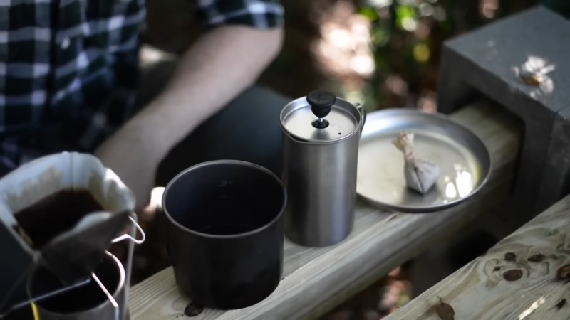 instant coffee on camping